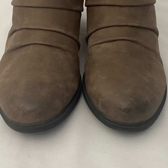 Rockport Boot Cobb Heel Natashya Slouch Mid Back Zip Brown Sz 7.5 - Picture 9 of 15